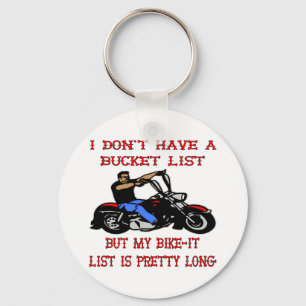 My Bike-It List Is Pretty Long Keychain