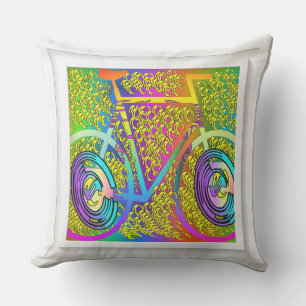 My Bike Outdoor Square Patio Pillow