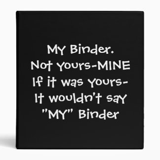 "My" Binder Series