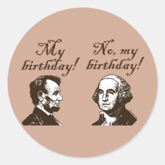My Birthday Classic Round Sticker