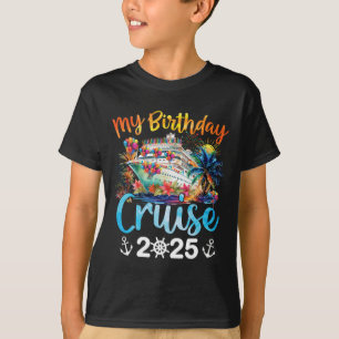 My Birthday Cruise 2025 Family Cruise Vacation Tri T-Shirt