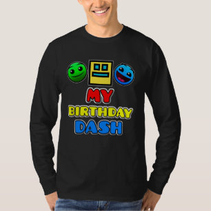 My Birthday Dash Video Game Theme Kids Party Geome T-Shirt