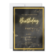 My Black and Gold Birthday Party