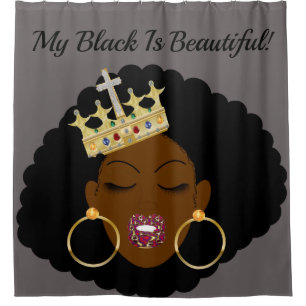 My Black is Beautiful Shower Curtain