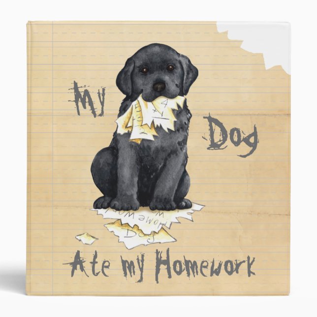My Black Lab Ate My Homework Binder (Front)