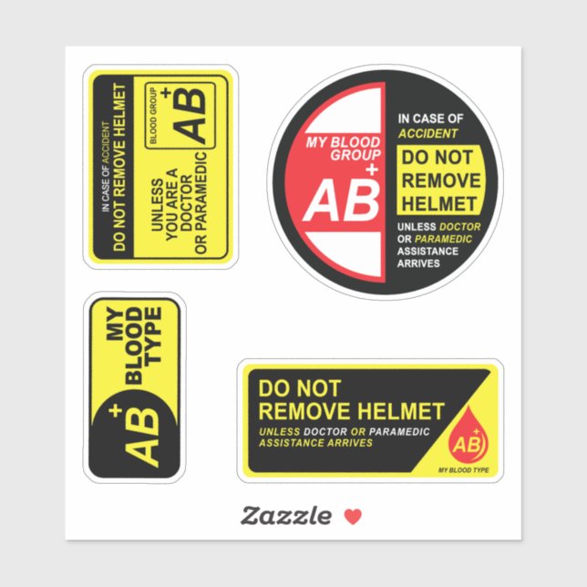 My Blood Type AB Plus Stickers Pack (Sheet)