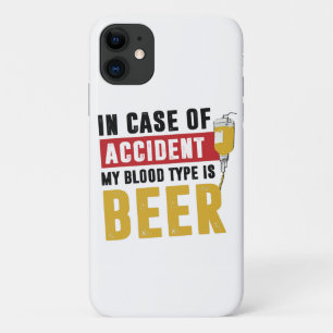 My blood type is beer iPhone 11 case
