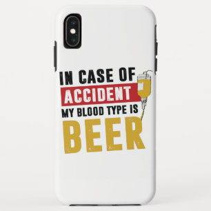 My blood type is beer iPhone XS max case