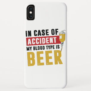 My blood type is beer iPhone XS max case