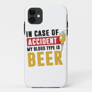 My blood type is beer iPhone 11 case