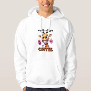 My blood type is coffee Spruch coffee Blood group Hoodie