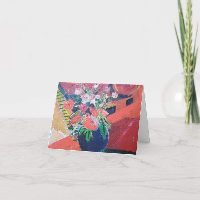 My Blue Cache Pot Thank You Card (Front)