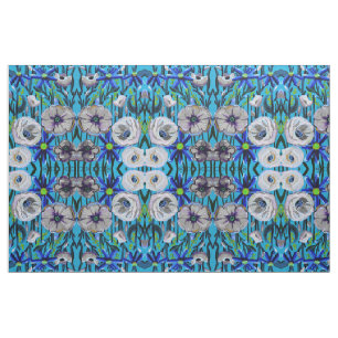 My Blue Flowers Fabric