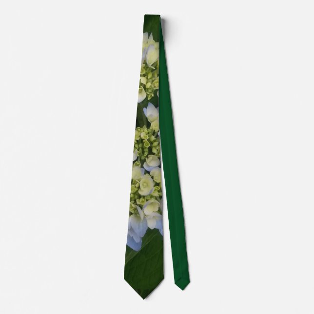 "My Blue Hydrangeas" Tie (Front)