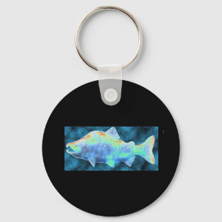 My Blue Salmon Keychain
