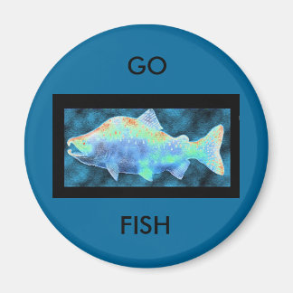 My Blue Salmon Magnet