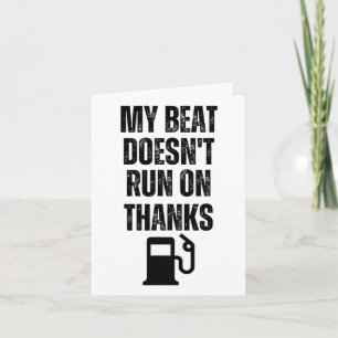 My Boat Doesn't Run On Thanks Boating Gifts For Bo Card