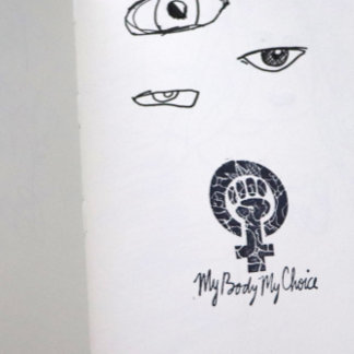 My Body My Choice Feminist Pro-choice Rubber Stamp