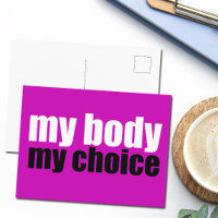 My Body My Choice Prochoice Feminist Pink