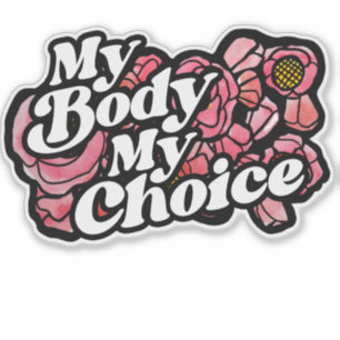 My Body My Choice Red Poppy Art Pro-Choice        