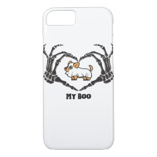 My Boo Chihuahua Costume With Skeleton Heart Hands Case-Mate iPhone Case