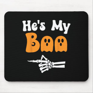 My Boo Matching Halloween Pajama Couples Hes My Bo Mouse Pad