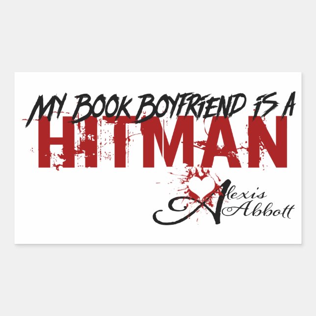 My Book Boyfriend is a Hitman Sticker (Front)
