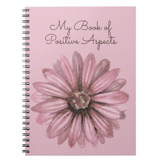 My Book of Positive Aspects Pink Floral (Front)