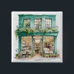 My Bookstore  2 Inch Square Button<br><div class="desc">My Bookstore - Button
Share the intellectual passion with your loved ones!</div>