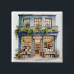 My Bookstore  2 Inch Square Button<br><div class="desc">My Bookstore - Button
Share the intellectual passion with your loved ones!</div>