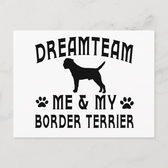 My Border Terrier Dog Postcard (Front)
