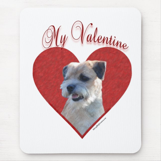 My Borer Terrier Valentine Mouse Pad (Front)