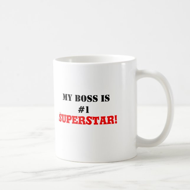 My Boss is #1 Superstar! Coffee Mug (Right)
