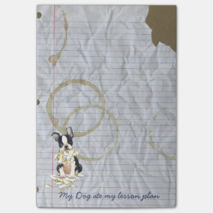 My Boston Terrier Ate my Lesson Plan Post-it Notes