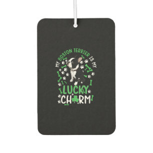 My Boston Terrier is My Lucky Charm Paw Dog Air Freshener