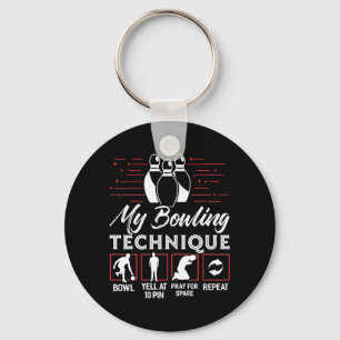 My Bowling Technique Keychain
