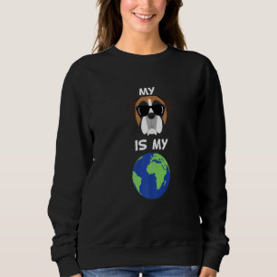 My Boxer Is My World Boxer Dog Mom Sweatshirt