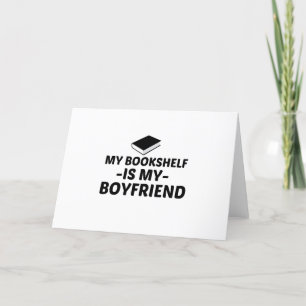 MY BOYFRIEND IS MY BOOKSHELF HOLIDAY CARD