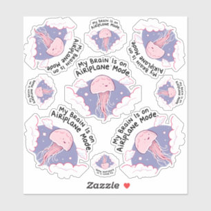 My Brain Airplane Mode Funny Jellyfish Brain Fog 