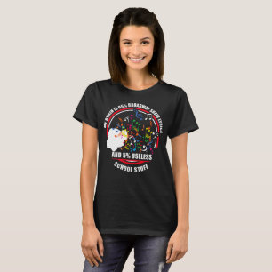 My brain is 95% Broadway show lyrics music teacher T-Shirt