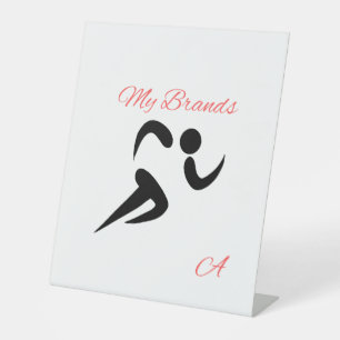 My Brands" Runner Athlete Logo Tabletop Sign