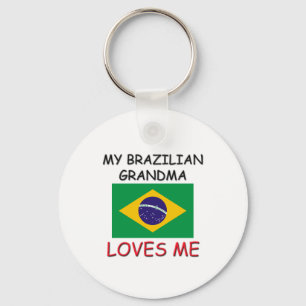 My Brazilian Grandma Loves Me Keychain