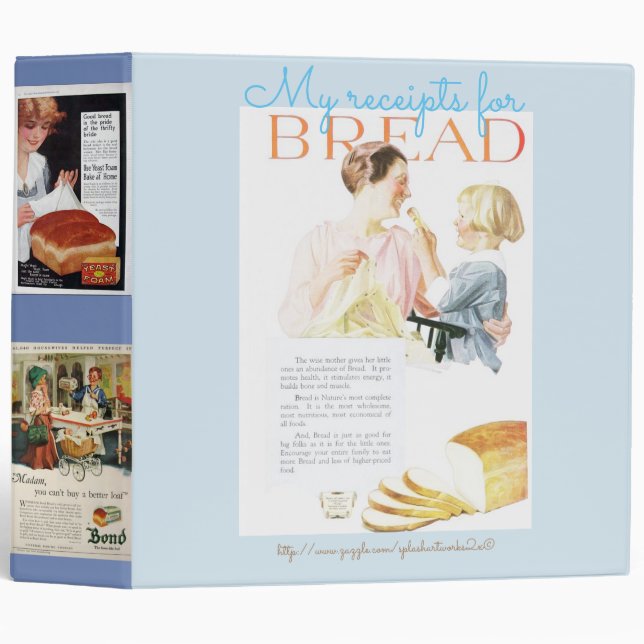 "My Bread Receipts" Binder (Front/Spine)