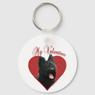 My Briard Valentine Keychain