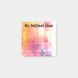 My brilliant ideas sticky notes