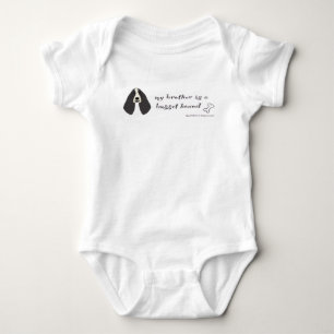 My brother is a Basset Hound Baby Bodysuit