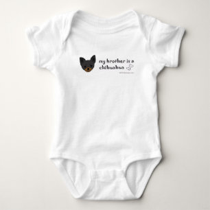 My brother is a Chihuahua Baby Bodysuit