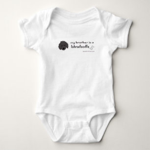 My brother is a Labradoodle  Baby Bodysuit