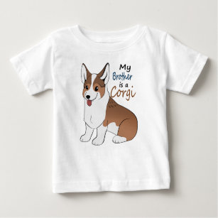 My brother is a Sabile Corgi Baby T-Shirt