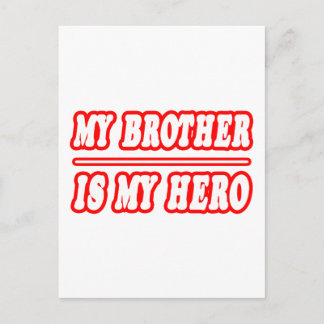 My Brother Is My Hero Postcard